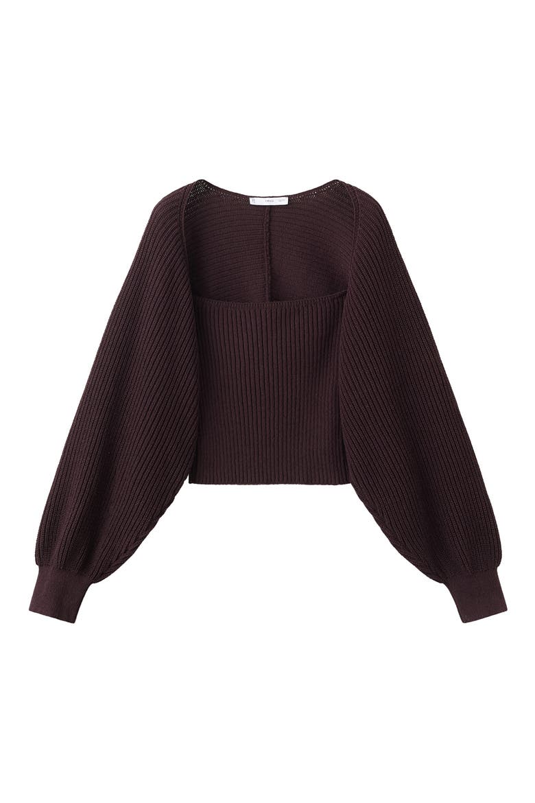 Rib Knit Tube Top & Bolero Set, Alternate, color, PLUM