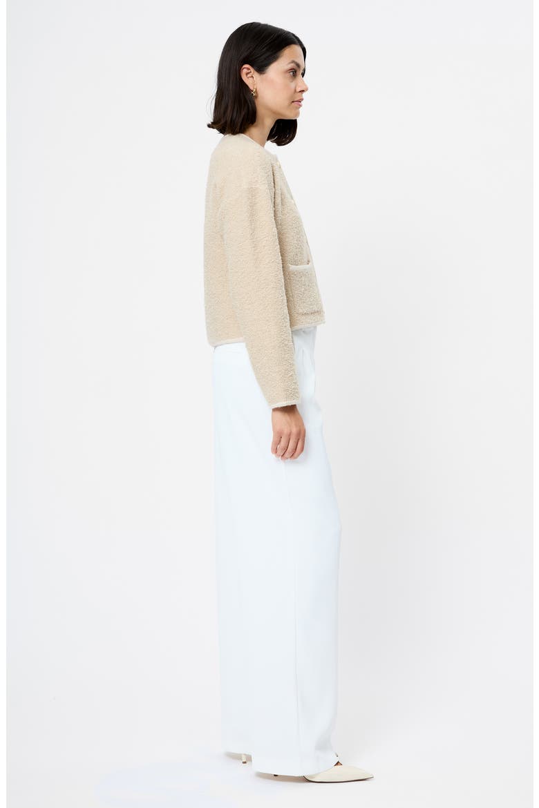 Effie Bouclé Cardigan, Alternate, color, OATMEAL MELANGE
