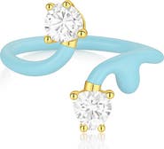 House of Frosted Gemstone Bypass Ring