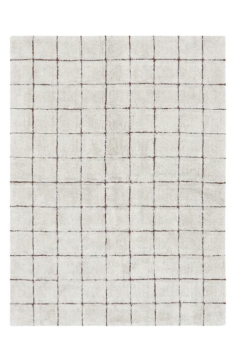 Mosaic Washable Cotton Blend Rug