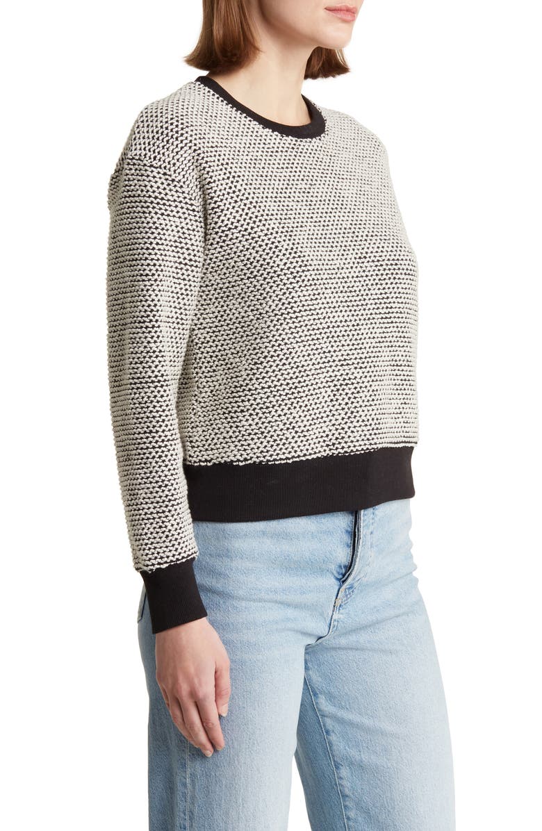 Marine Layer Bird's Eye Cotton Blend Sweatshirt, Alternate, color, 