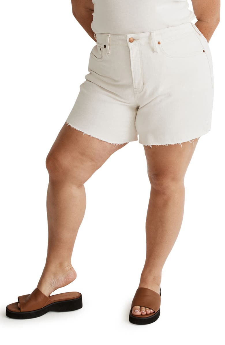 Madewell The Curvy Perfect Mid Length Jean Shorts, Main, color, 