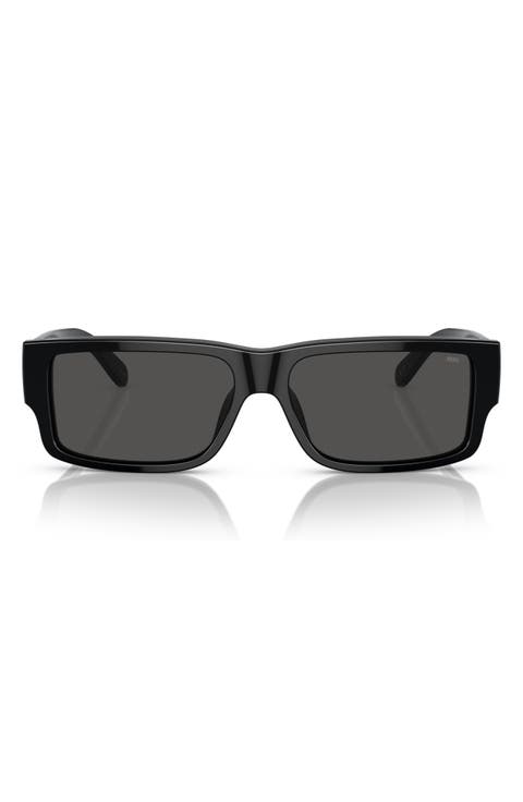 Geck-D 57mm Rectangular Sunglasses