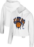 Stadium Essentials Women's Stadium Essentials White New York Knicks Ice Cream Cropped Hoodie