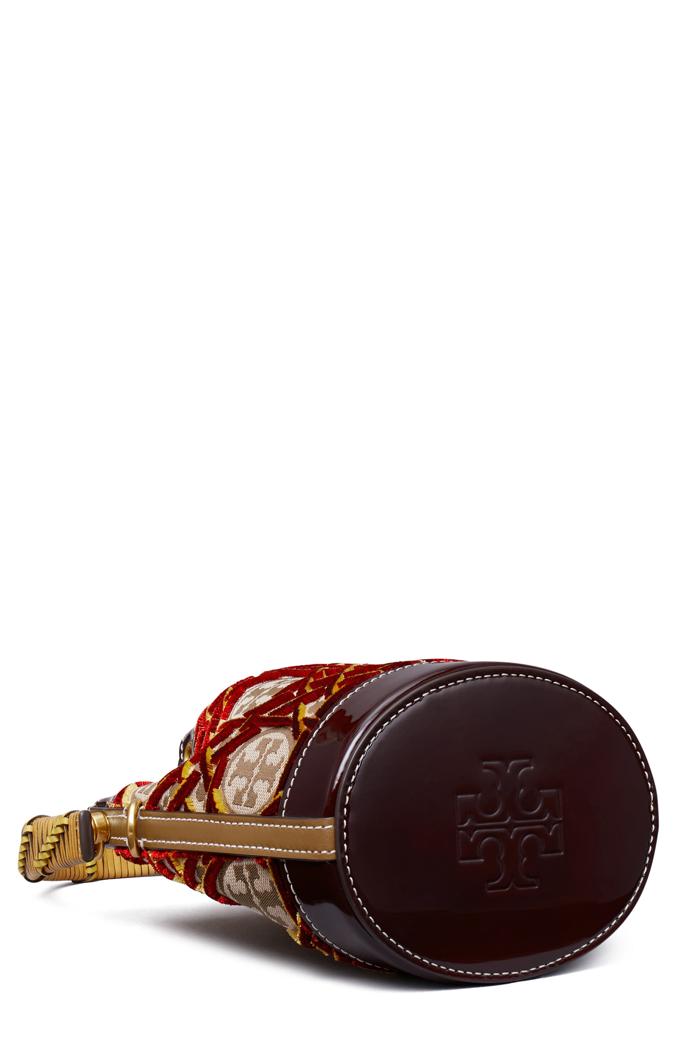 Tory Burch T Monogram Fil Coupé Mini Bucket Bag, Alternate, color, 