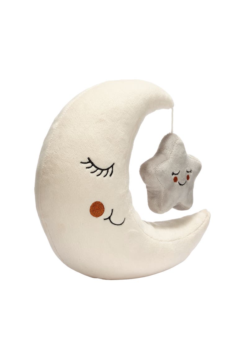 Goodnight Moon and Star Plush Stuffed Toy, Alternate, color, Cream