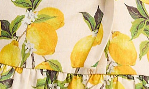 En Saison Blanca Sleeveless Belted Tiered Mini Dress In Yellow