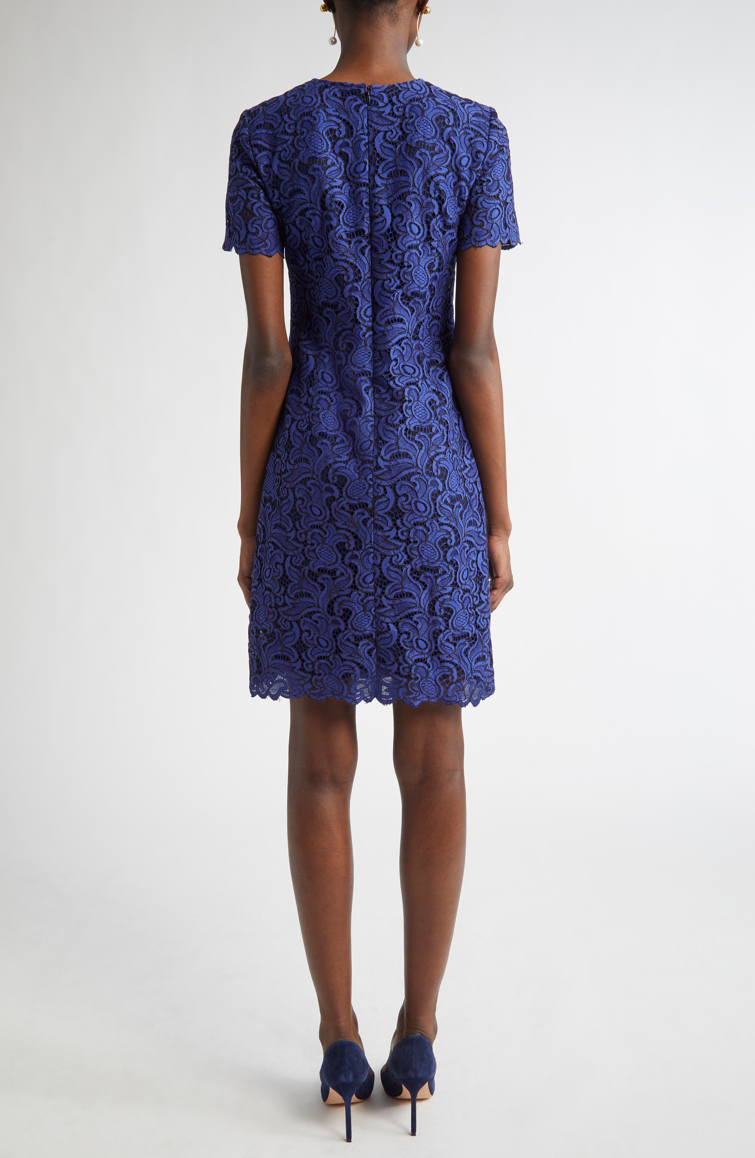 Guipure Lace Shift Dress - image 2