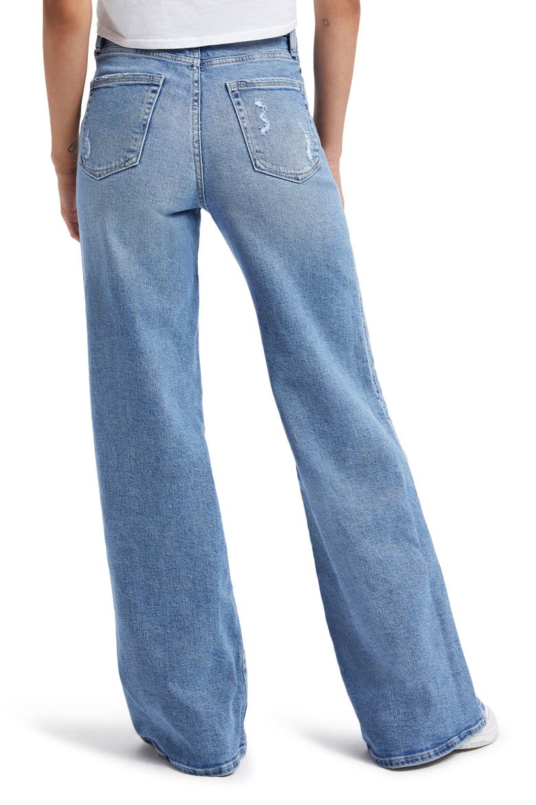 Good Skate High Waist Wide Leg Jeans, Alternate, color, INDIGO135