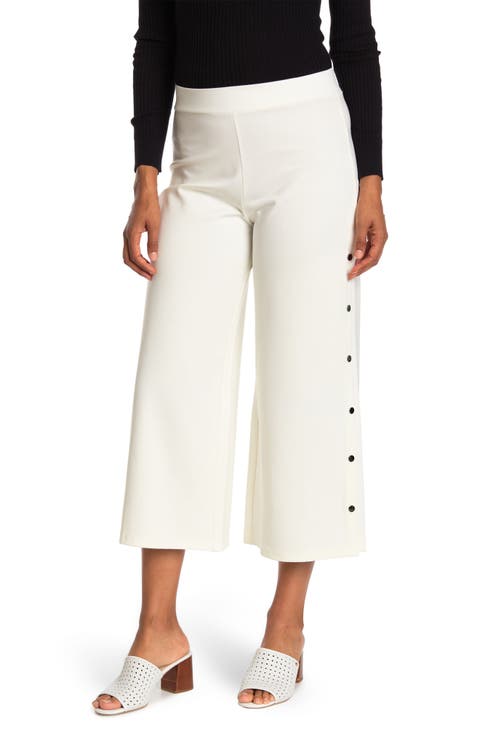 Side Snap Cropped Pants