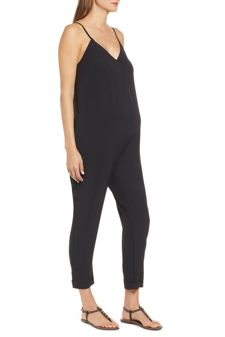 Georgie Jumpsuit, Alternate, color, BLACK