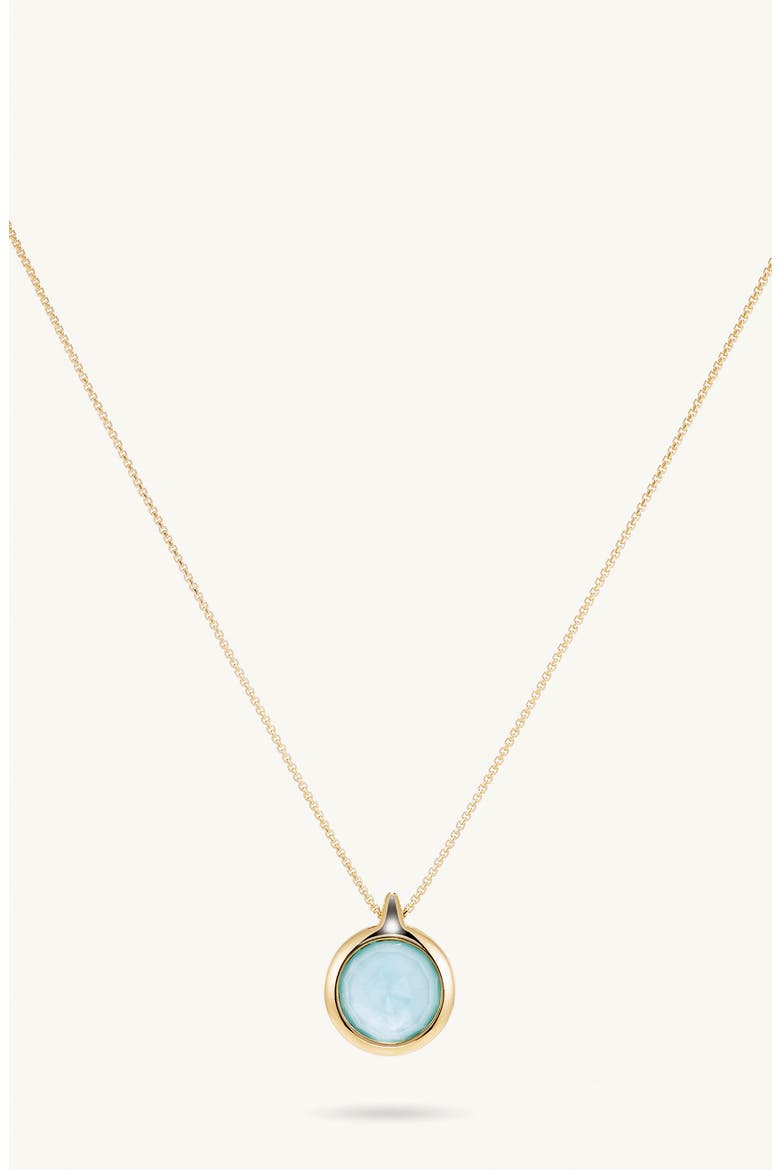 Ipanema Stone Pendant Necklace, Alternate, color, IRID PEARL/ TURQ/ GOLD