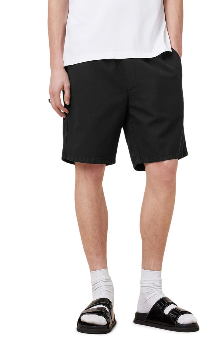 AllSaints Hanbury Cotton & Linen Drawstring Short, Main, color, 