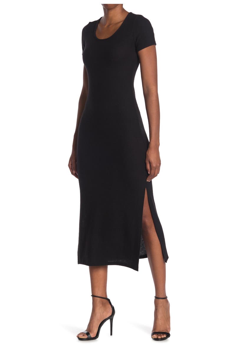 Velvet Torch Cap Sleeve Midi Dress, Main, color, 