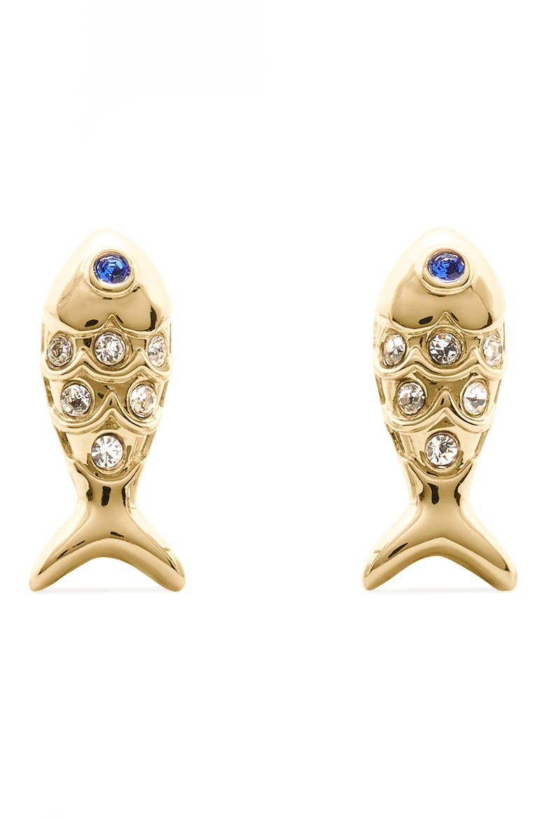 summer daze fish stud earrings, Main, color, CLEAR MULTI