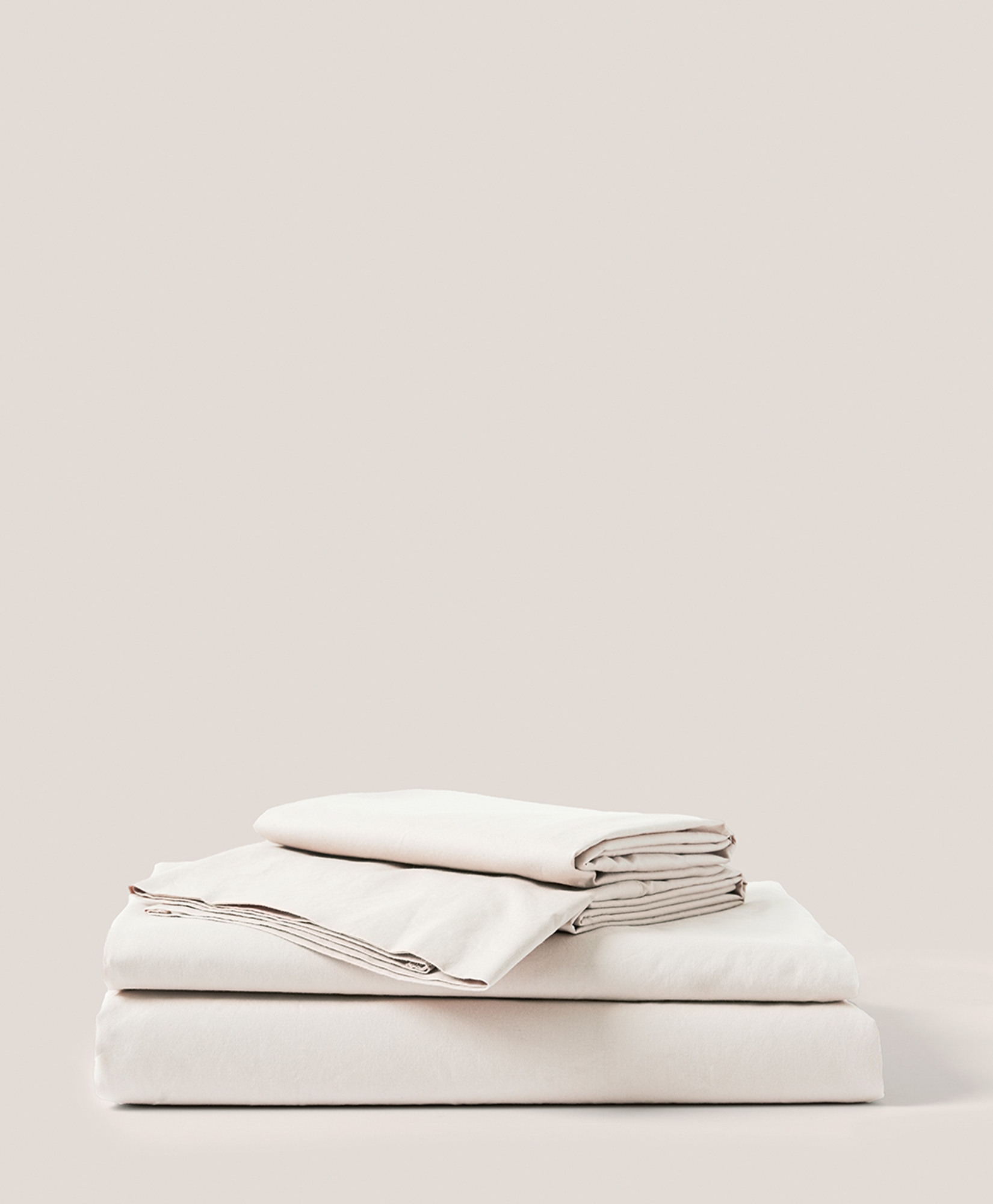 Pact Organic Cool-Air Percale Sheet Set - Bone, King