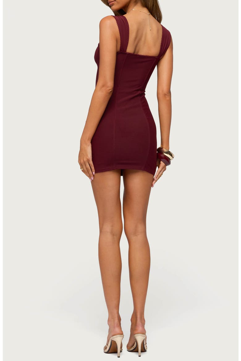 Zeffra Sleeveless Minidress, Alternate, color, BURGUNDY