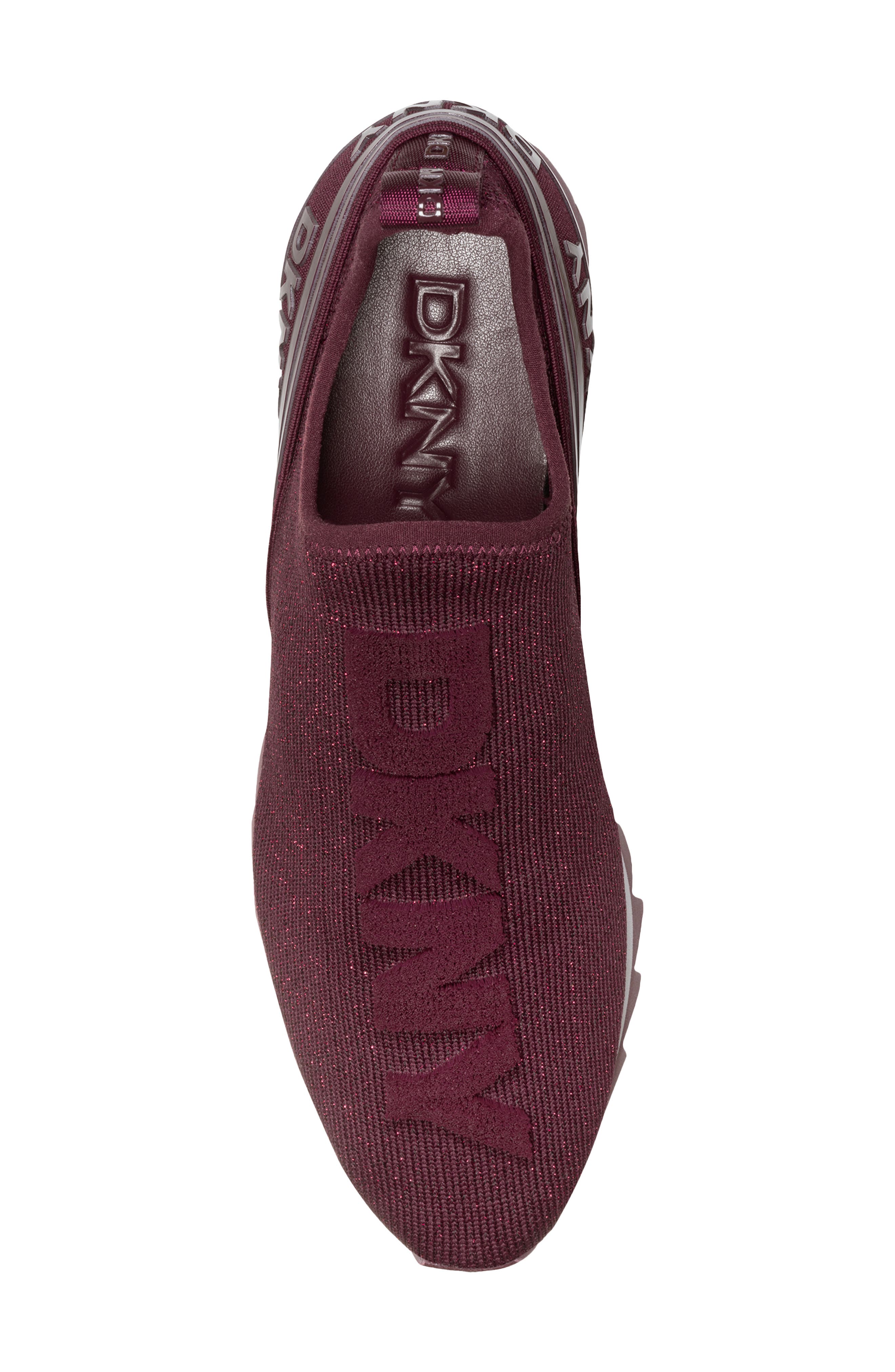 Abbi Knit Sneaker, Alternate, color, BURGUNDY