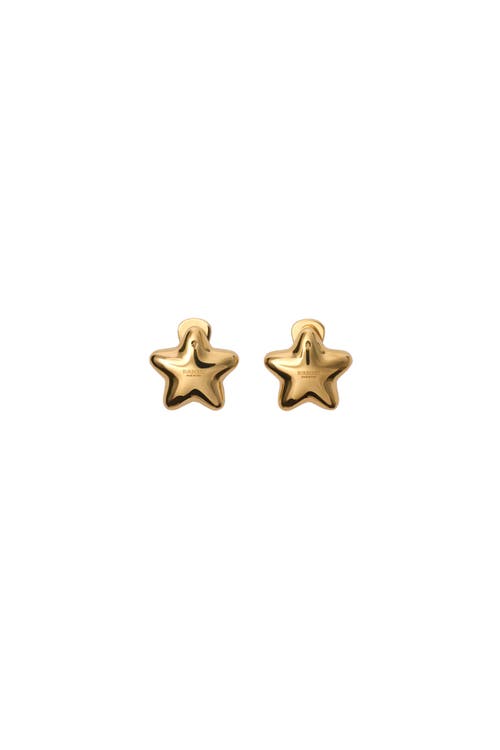 Burberry Star Earrings In Gold