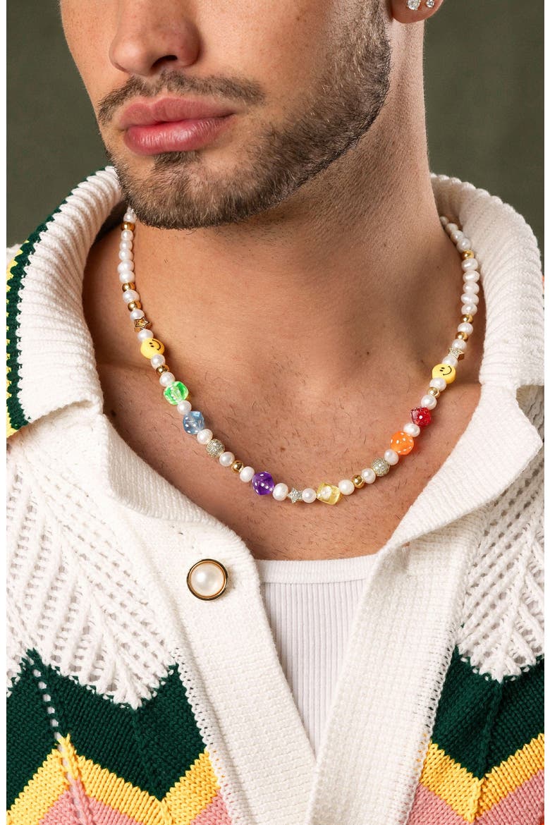 Pair of Dice Necklace, Alternate, color, Multi-Color