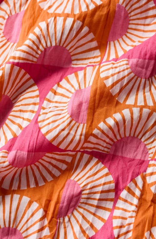 Seasalt Cornwall Larissa Abstract Print Organic Cotton Button-up Shirt In Pink