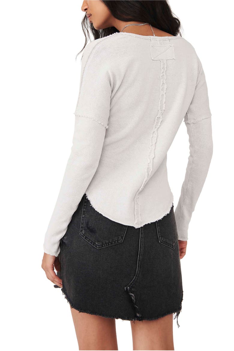 Come & Get It Cotton Blend V-Neck Top, Alternate, color, SWEATER WEATHER
