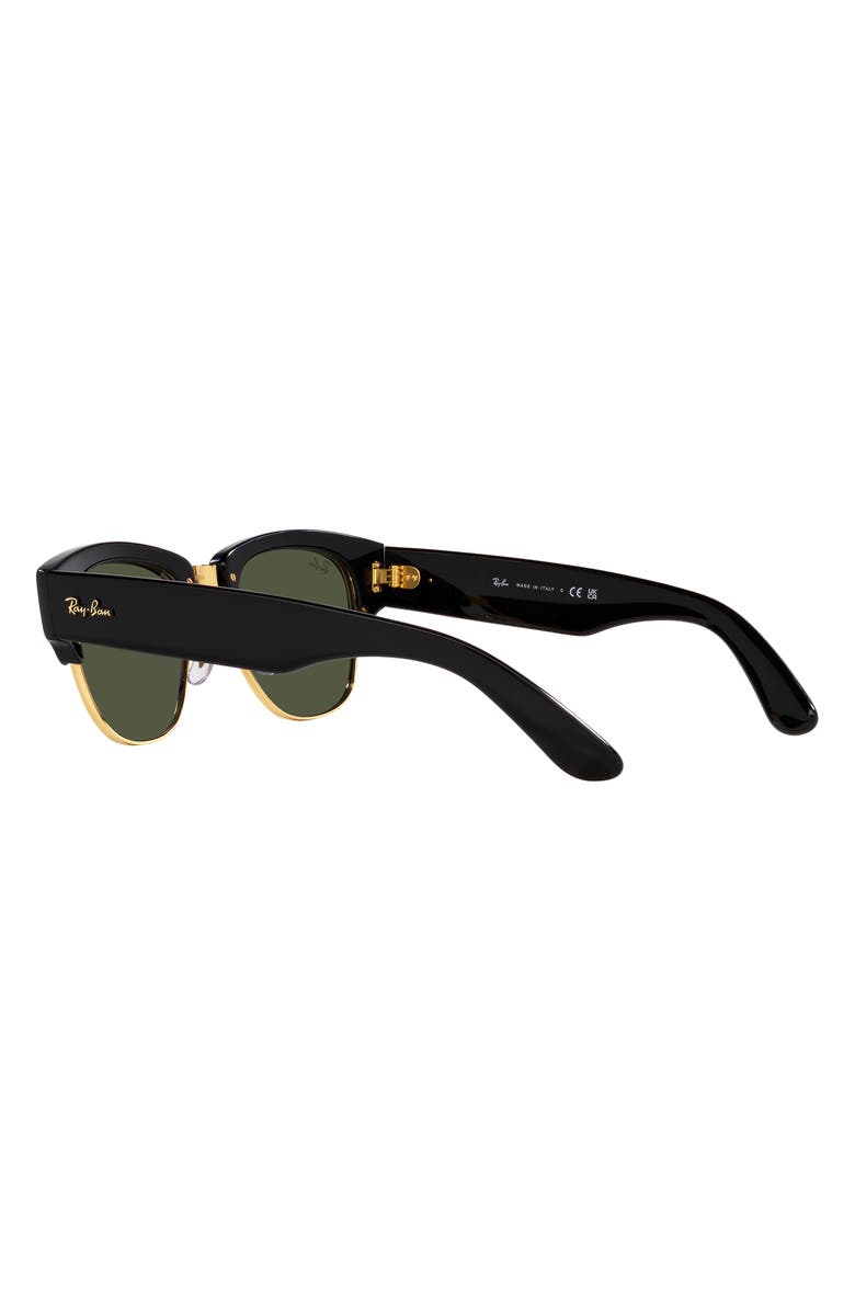 Ray-Ban Mega Clubmaster 50mm Square Sunglasses, Alternate, color, Black