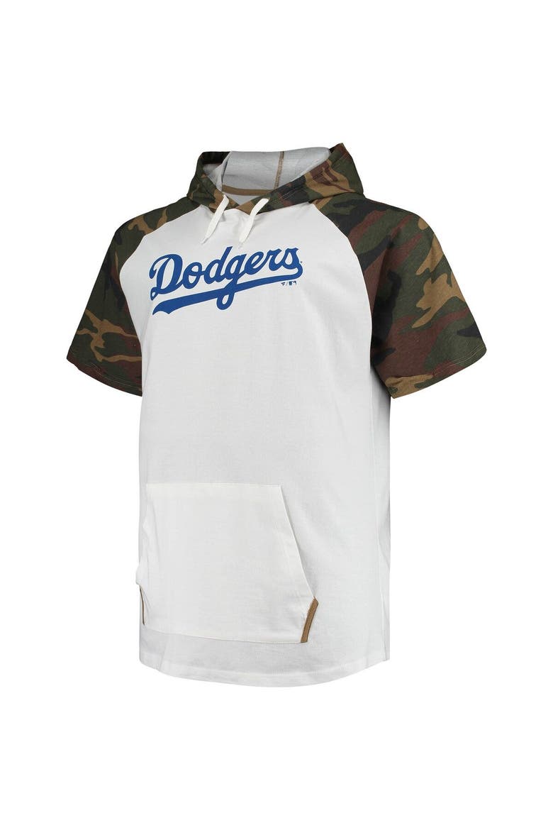 Men's Mookie Betts White/Camo Los Angeles Dodgers Player Big & Tall Raglan Hoodie T-Shirt, Alternate, color, White