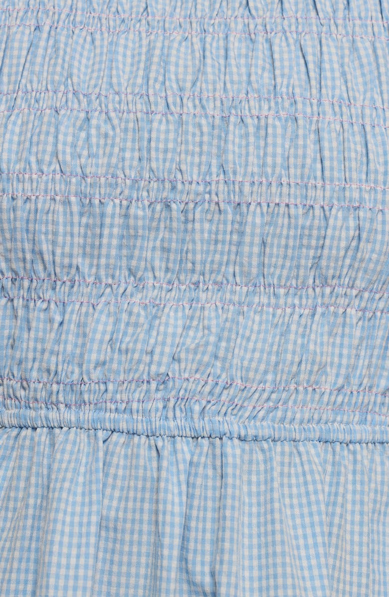 Petal & Pup Lanna Smocked Sundress, Alternate, color, Blue Gingham