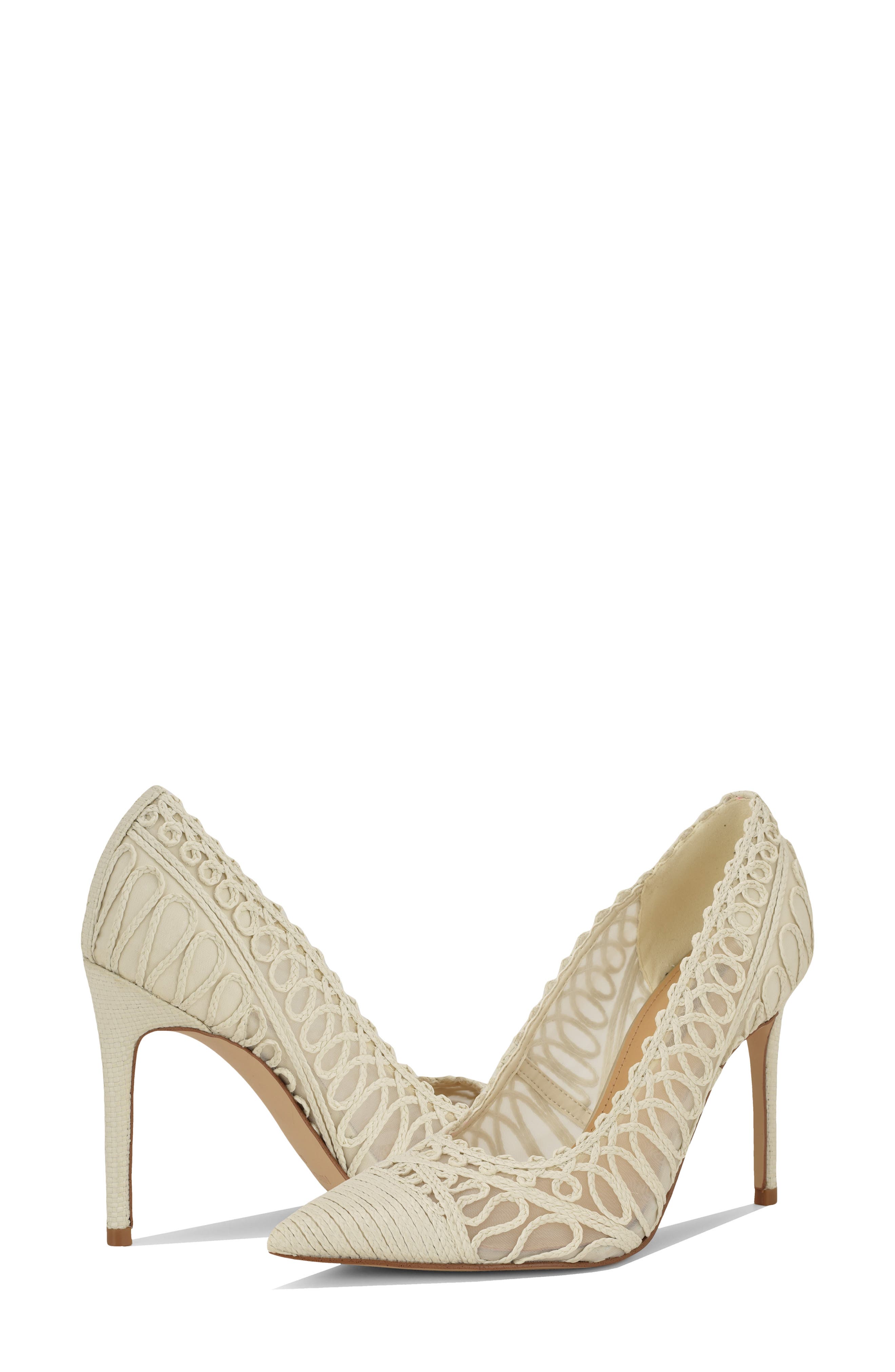 Frista Pointed Cap Toe Pump, Alternate, color, IVORY