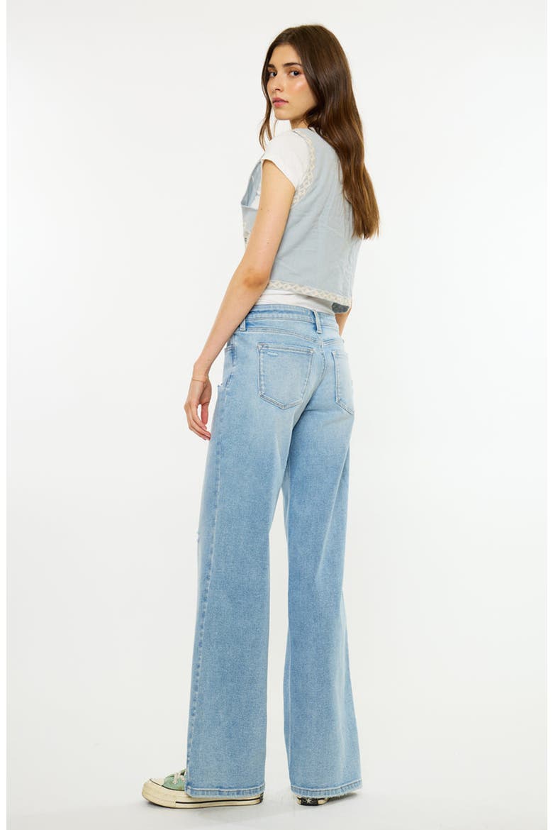 Dian Low Rise Wide Jeans, Alternate, color, Light Wash