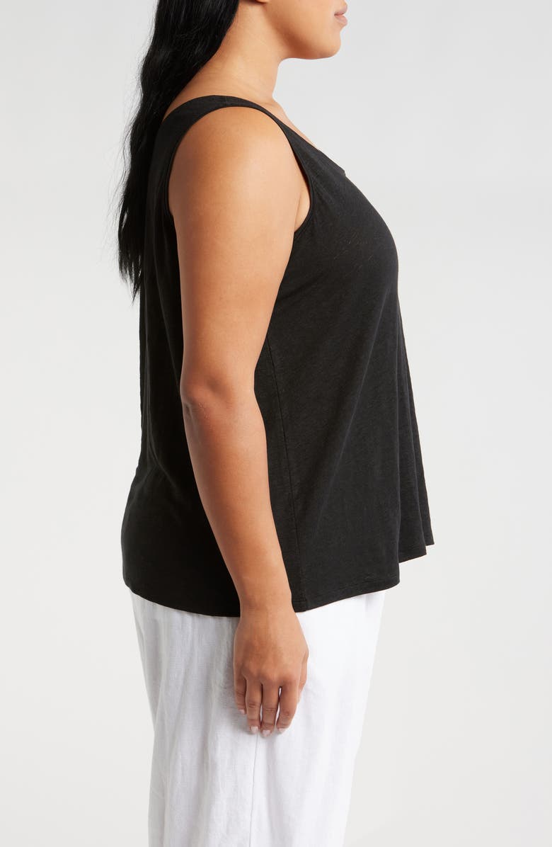 Eileen Fisher Scoop Neck Organic Linen Tank, Alternate, color, 