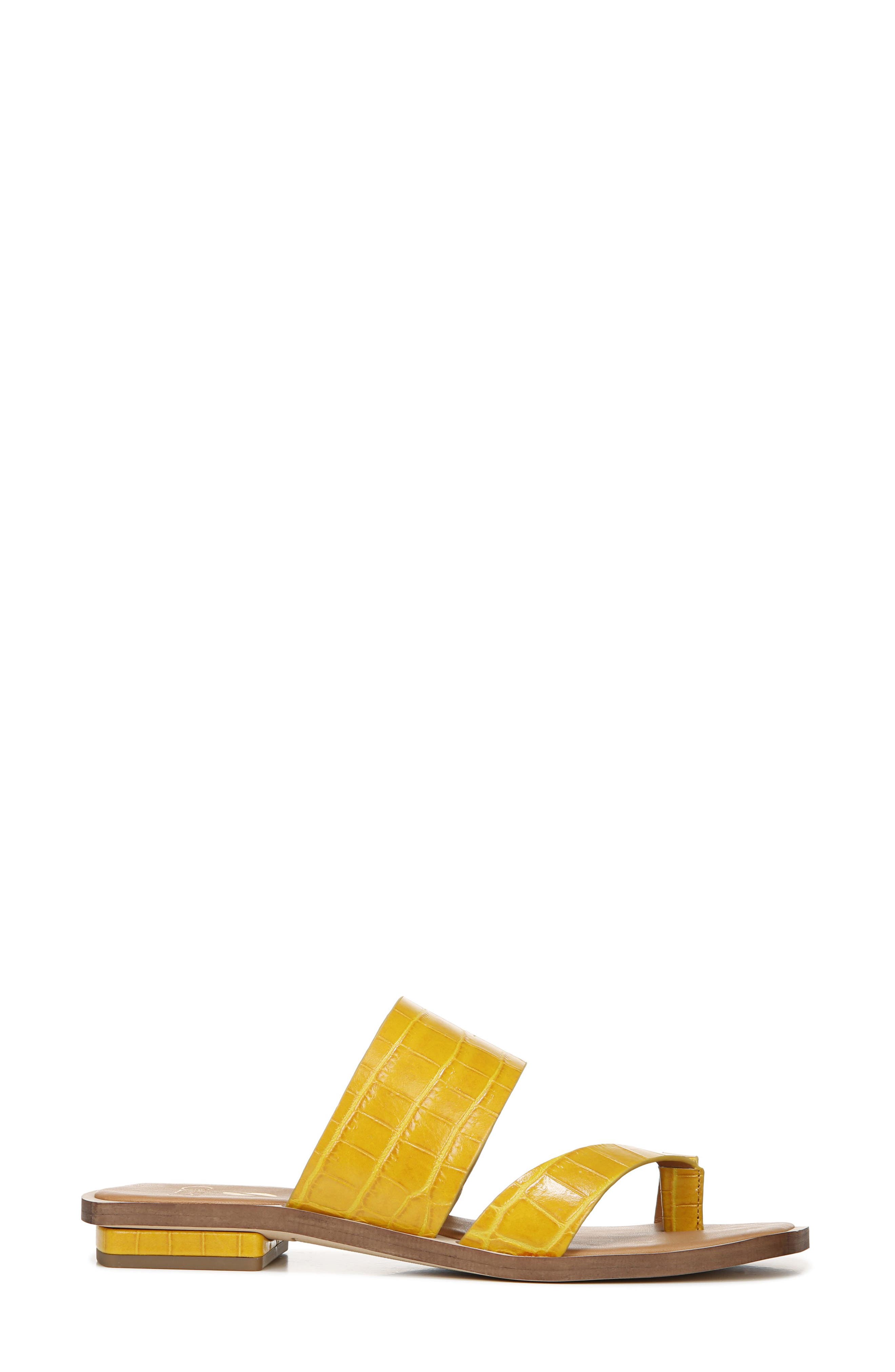 Ediana Slide Sandal, Alternate, color, YELLOW LEATHER