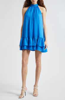 Alice + Olivia Erna Ruffle Hem Minidress