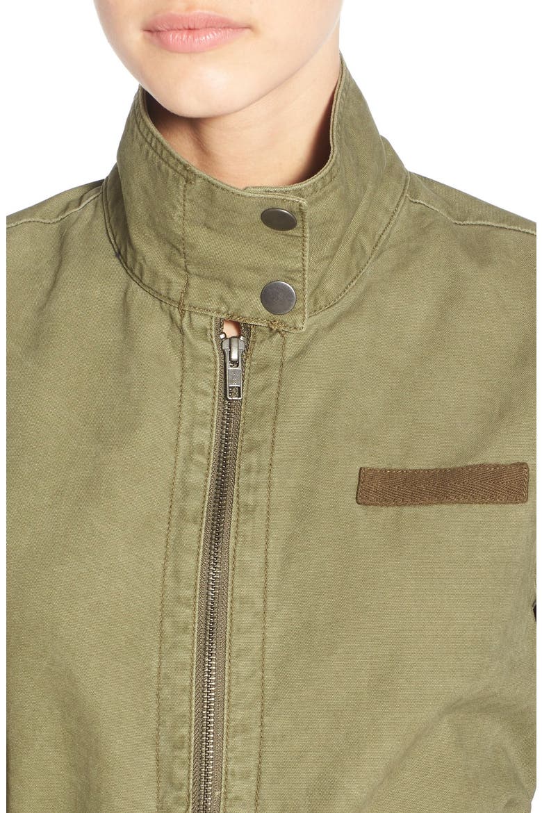 Cotton Field Jacket, Alternate, color, OLIVE BURNT