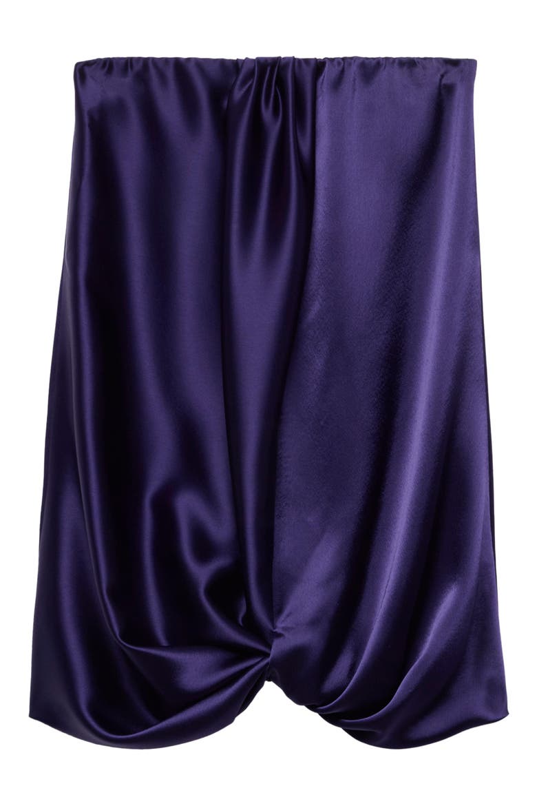 Cinch Hem Strapless Minidress, Main, color, SATIN ICE VINE