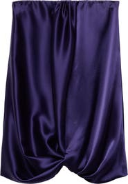 7 For All Mankind Cinch Hem Strapless Minidress