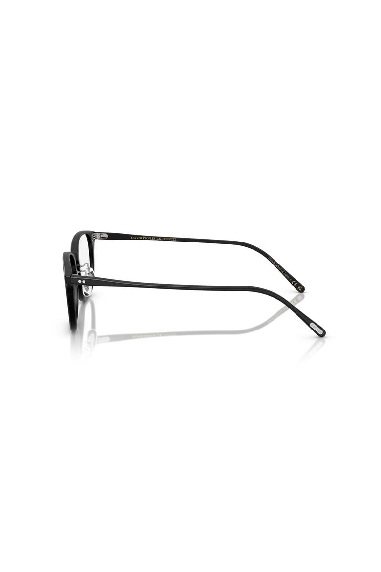52mm Square optical glasses, Alternate, color, Black