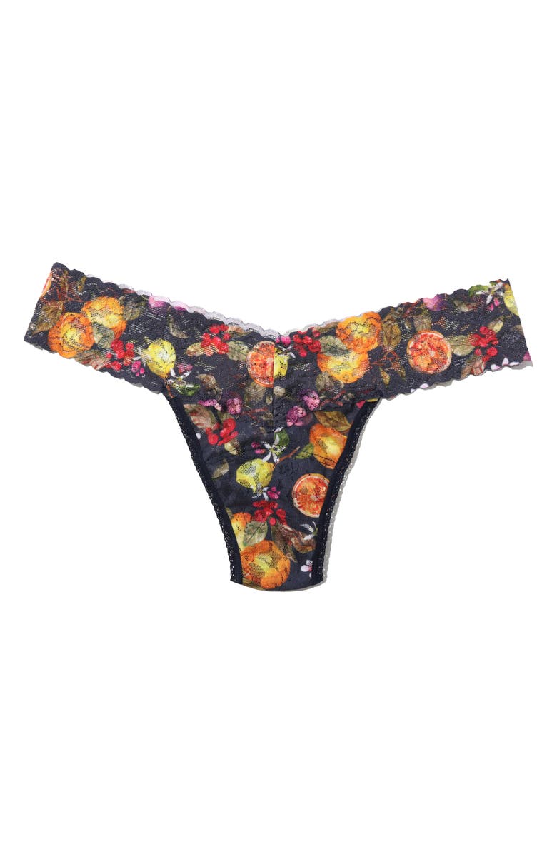 Hanky Panky Print Low Rise Thong, Alternate, color, Pick Me Beige