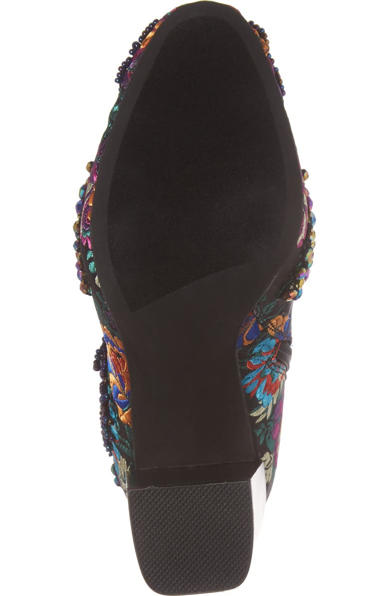Jeffrey Campbell Stratford Embellished Brocade Bootie, Alternate, color,