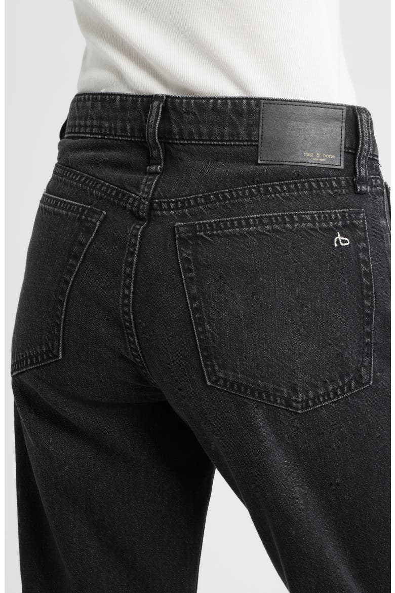 Featherweight Dre Low Rise Baggy Boyfriend Jeans, Alternate, color, JET BLACK