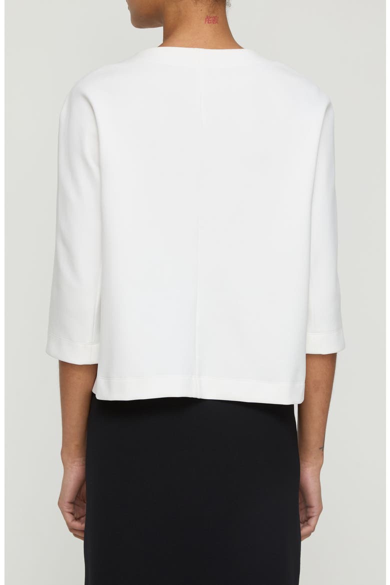 Relaxed Elbow Sleeve Top, Alternate, color, WHITE