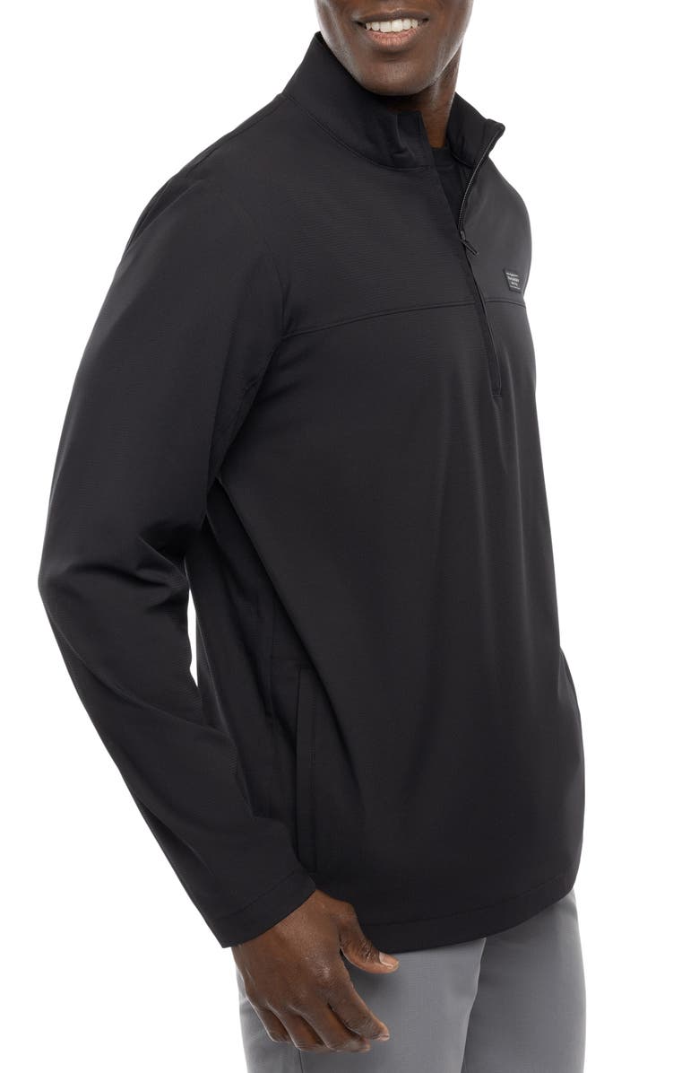TravisMathew Wanderlust Quarter Zip Pullover, Alternate, color, Black