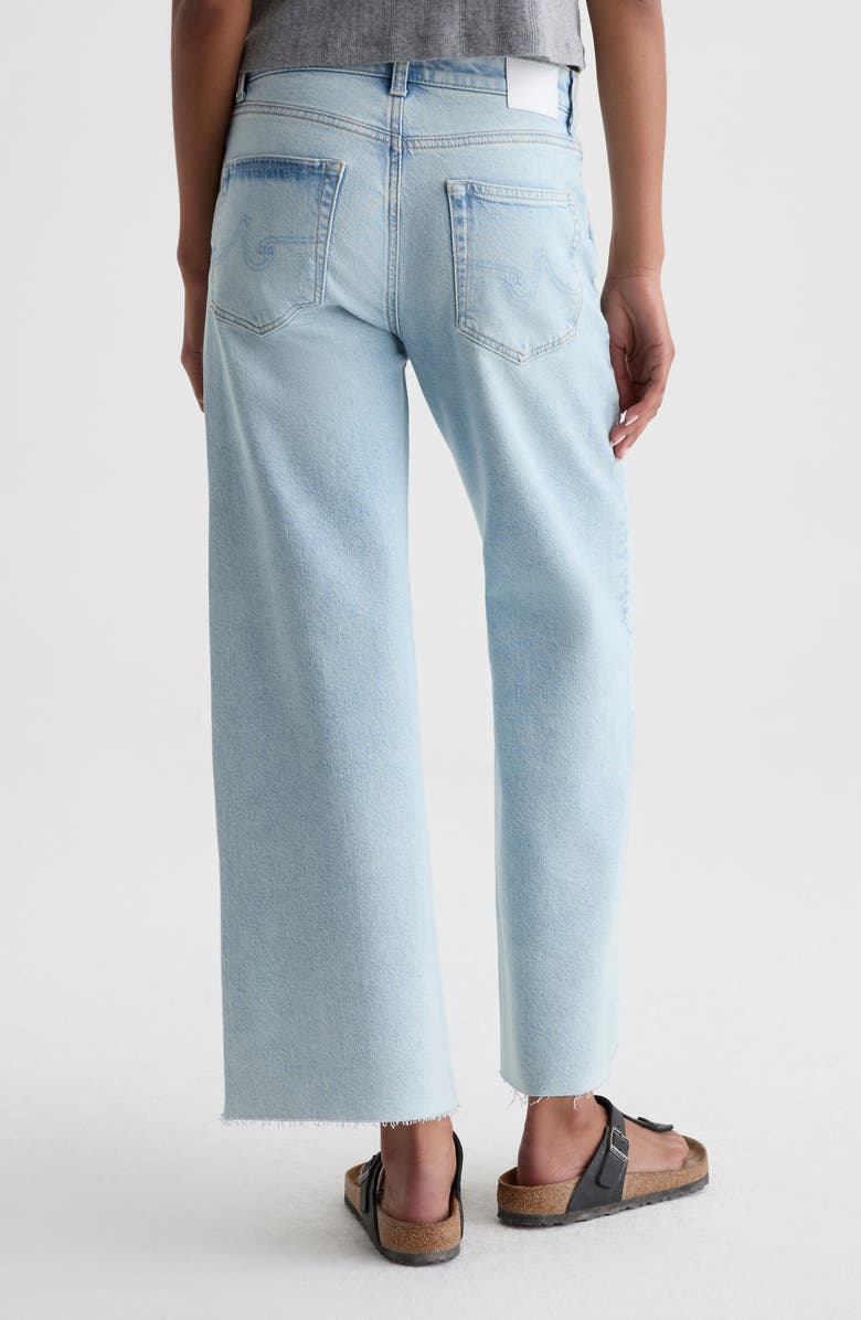 AG Saige Raw Hem Ankle Wide Leg Jeans, Alternate, color, Harvest
