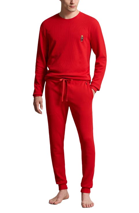Polo Bear Waffle Pajamas