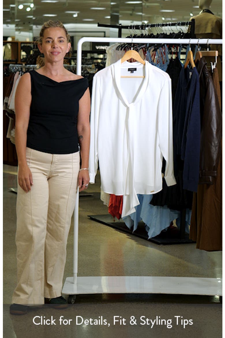 Tie Neck Long Sleeve Shirt video