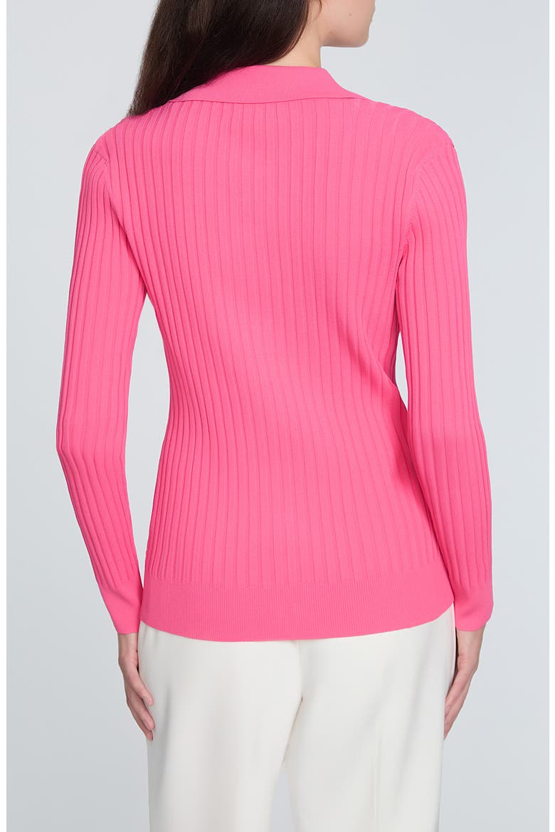 The Mariella Rib Cardigan, Alternate, color, HAUTE PINK