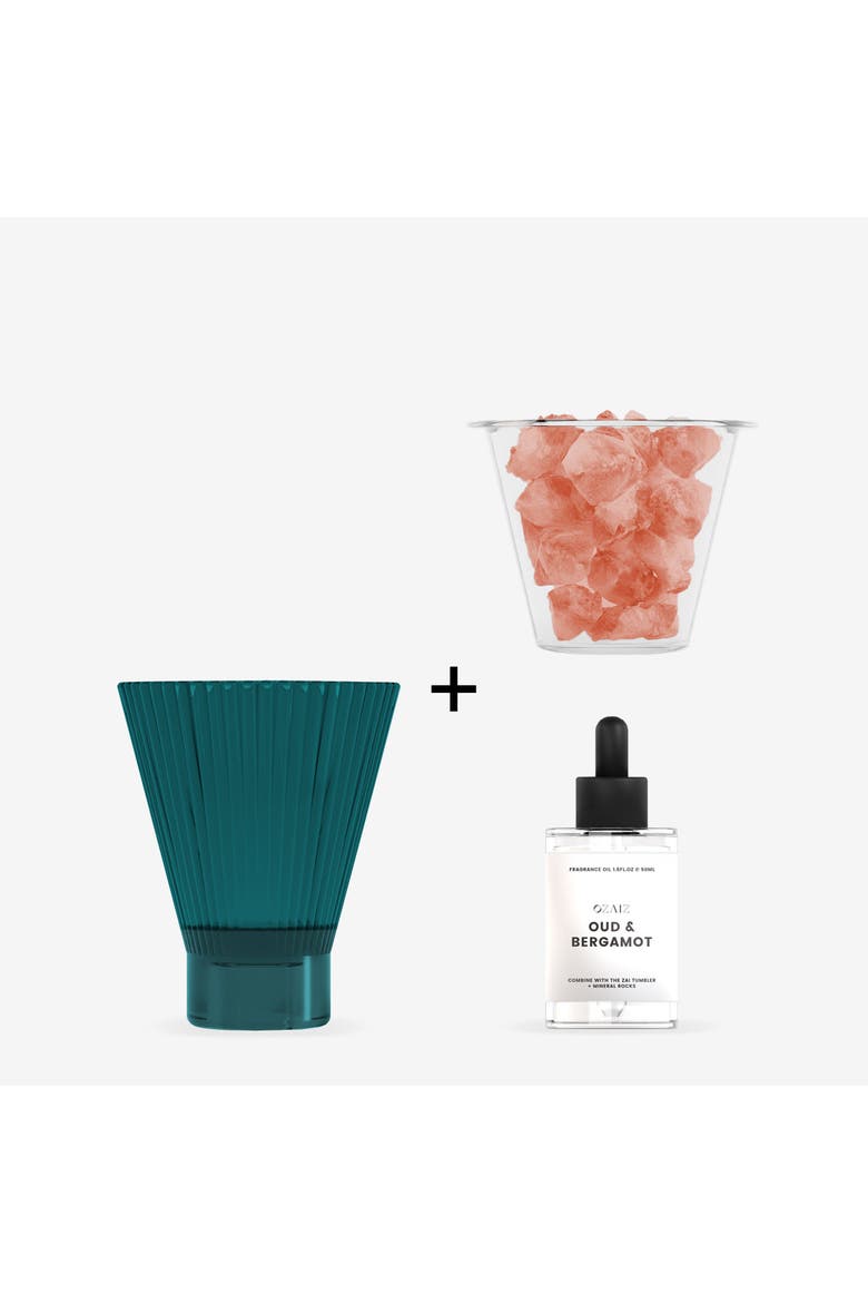 Zai Himalayan Diffuser In Oud & Bergamot, Alternate, color, Teal