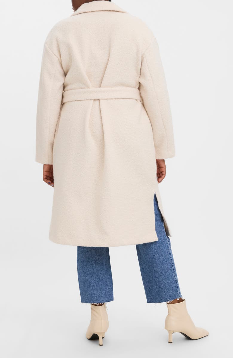 VERO MODA CURVE Garbo Belted Coat, Alternate, color, 