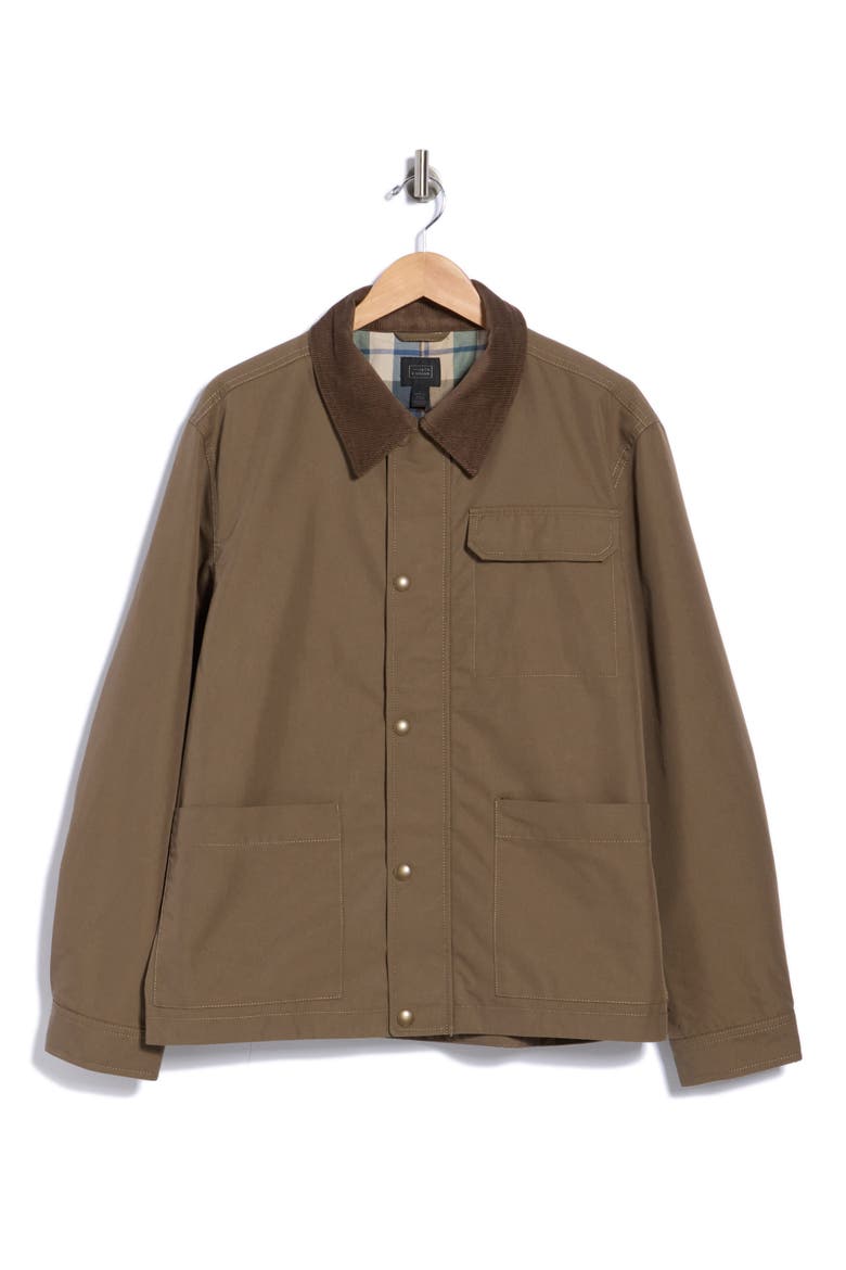Canvas Barn Jacket, Alternate, color, OLIVE TUNDRA